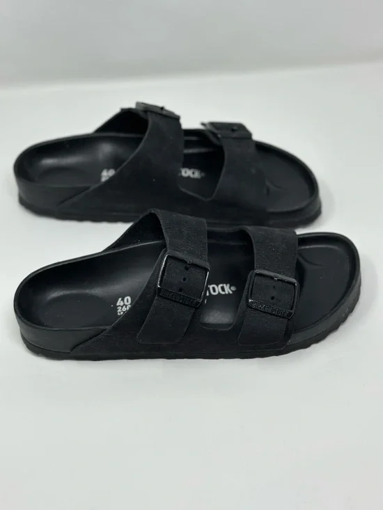 Birkenstock Women’s Arizona Exquisite Black Suede Sandals New with Tags - Picture 6 of 11